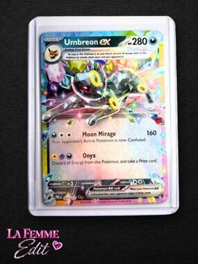 Pokemon Card Umbreon EX 060/131 Double Rare Tera Holo Prismatic Evolutions